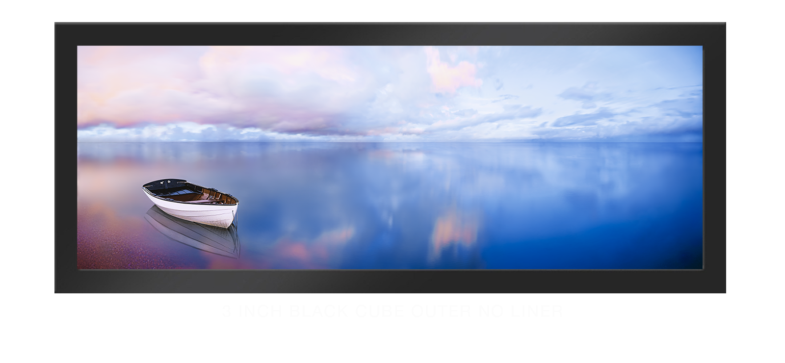 13BLUELAKEBOAT 3 Inch Black Cube Outer w_No Liner T
