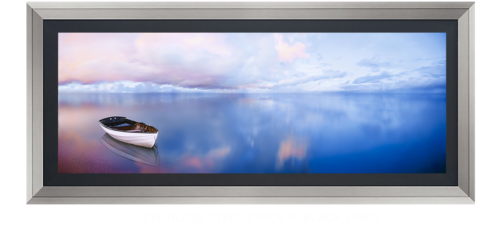 5BLUELAKEBOAT Stainless Steel Stack w_Blk Liner T