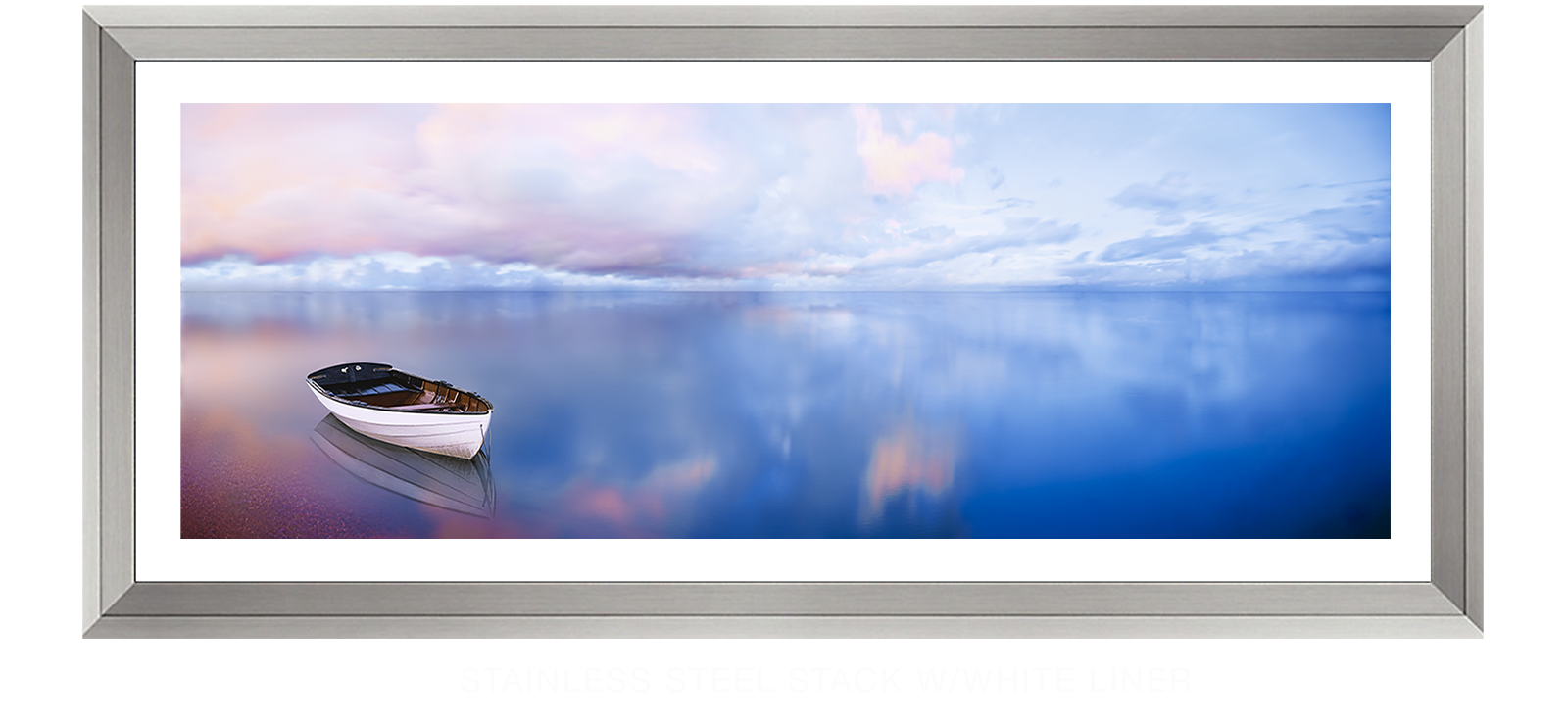 6BLUELAKEBOAT Stainless Steel Stack w_Wht Liner T
