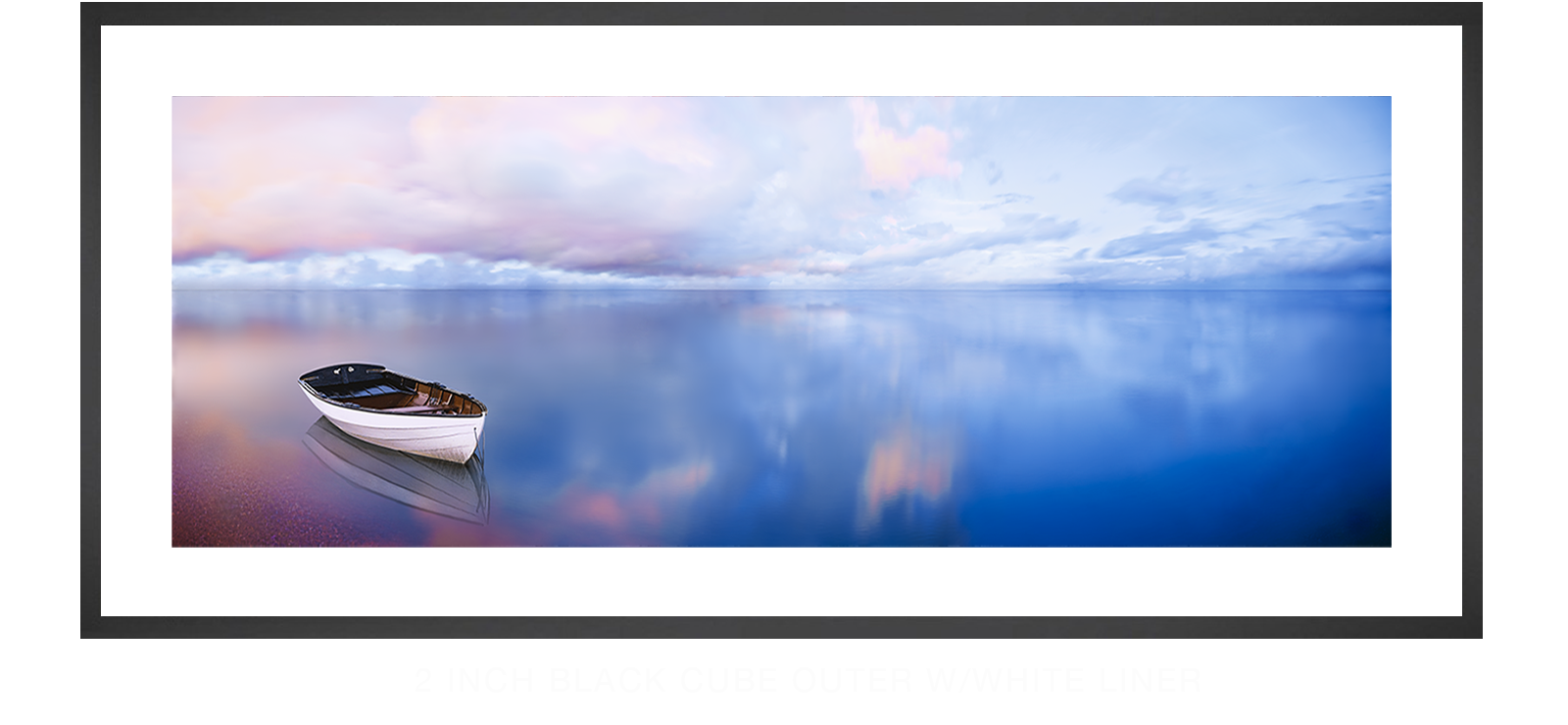 9BLUELAKEBOAT 2 Inch Black Cube Outer w_Wht Liner T