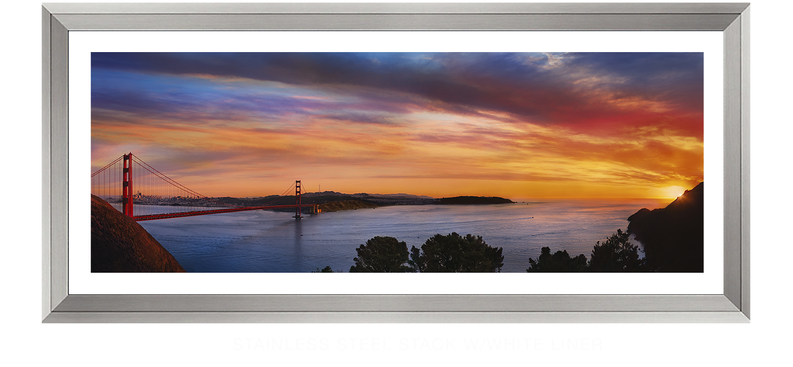 6GoldenGateBridge Stainless Steel Stack w_Wht Liner T