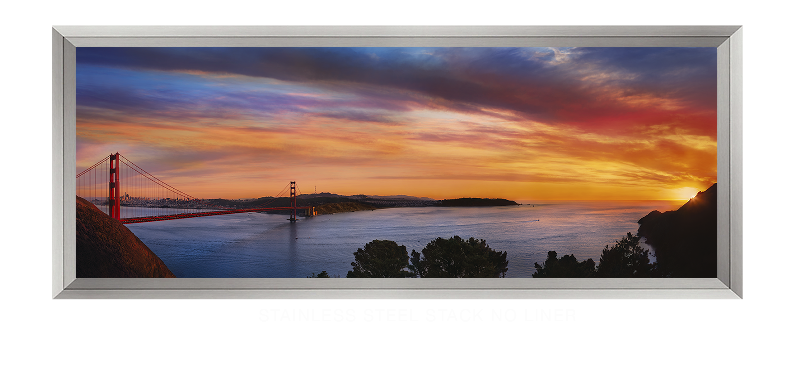 7GoldenGateBridge Stainless Steel Stack No Liner T