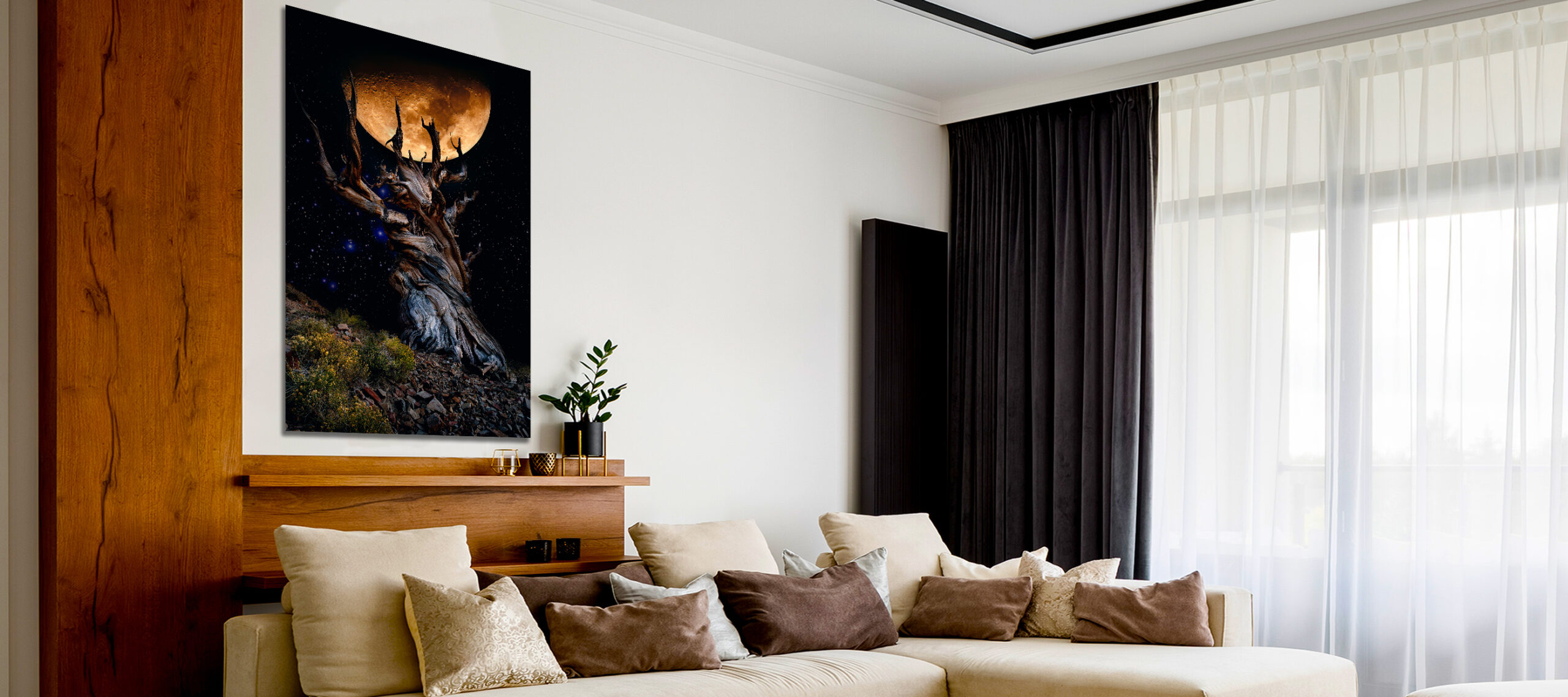Elegant,And,Comfortable,Designed,Living,Room,With,Big,Corner,Sofa,