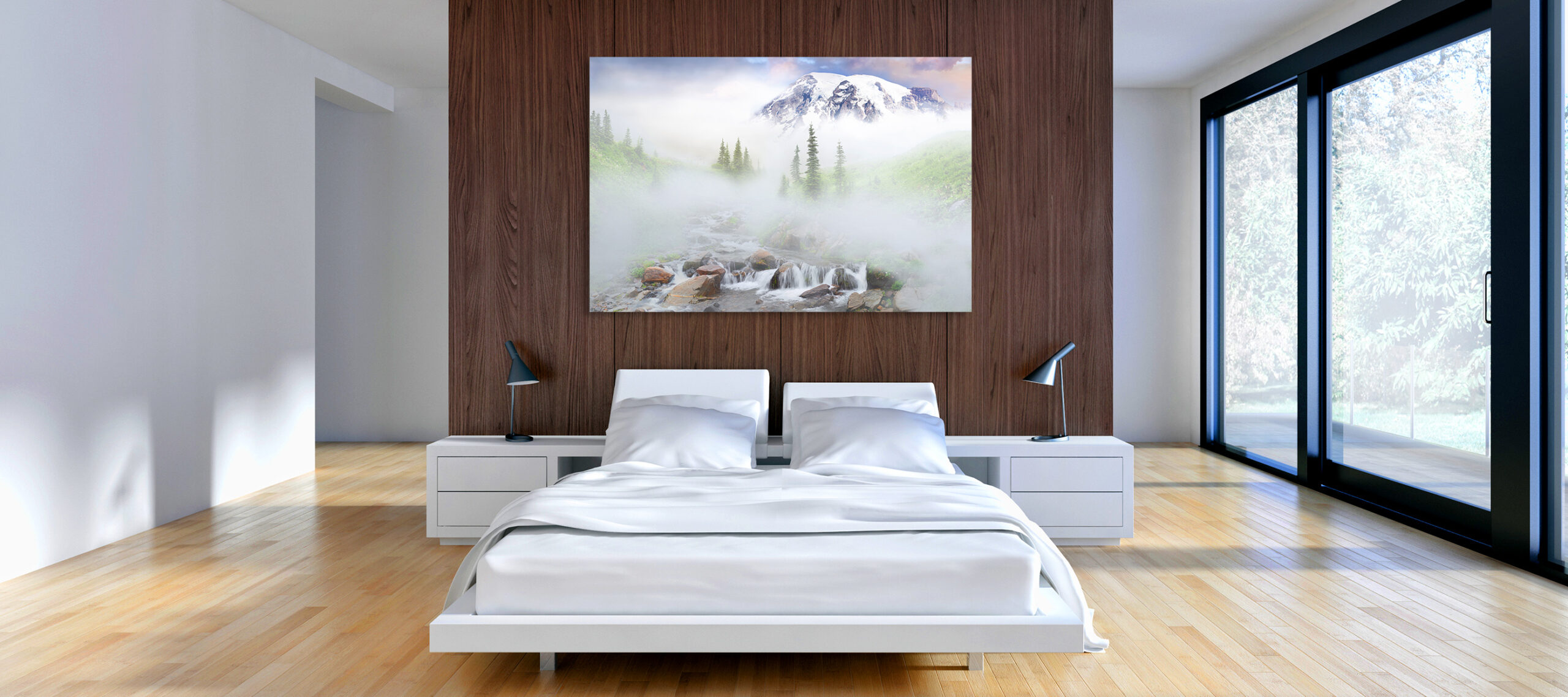 Modern,Bright,Bed,Room,,Interiors.,3d,Rendering