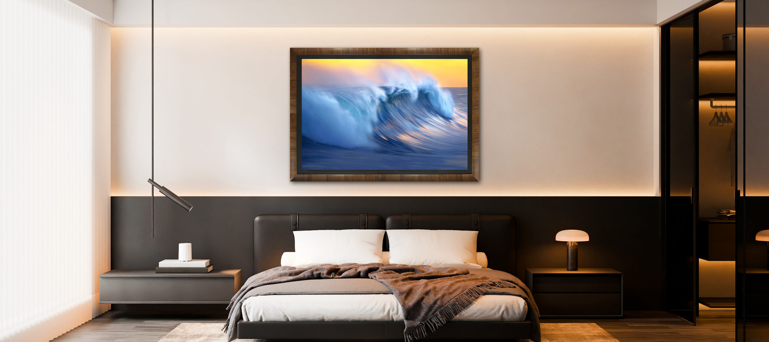 Modern,Minimalist,Bedroom,Interior,Poster,Frame,Mockup