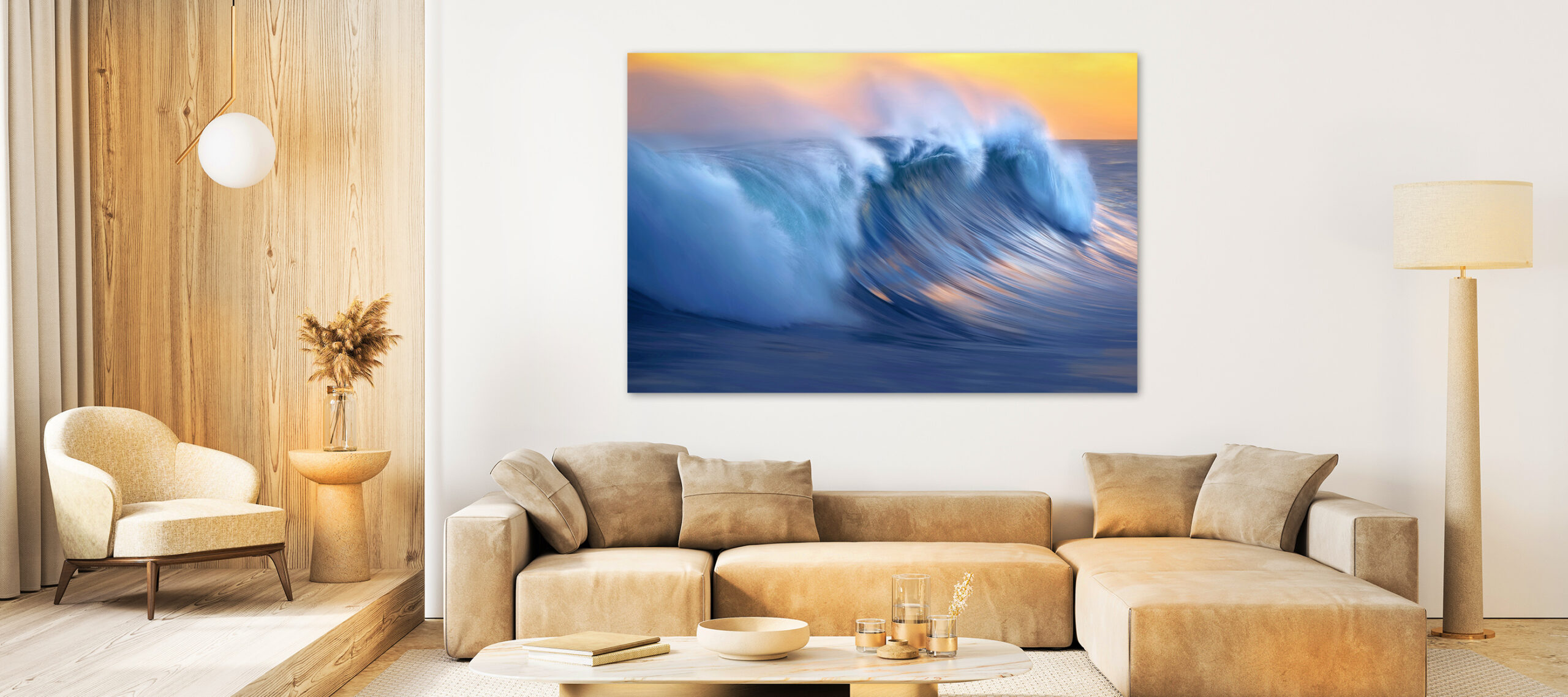 Contemporary,Interior,With,Sofa,,Armchair,And,Decor.,3d,Render,Illustration