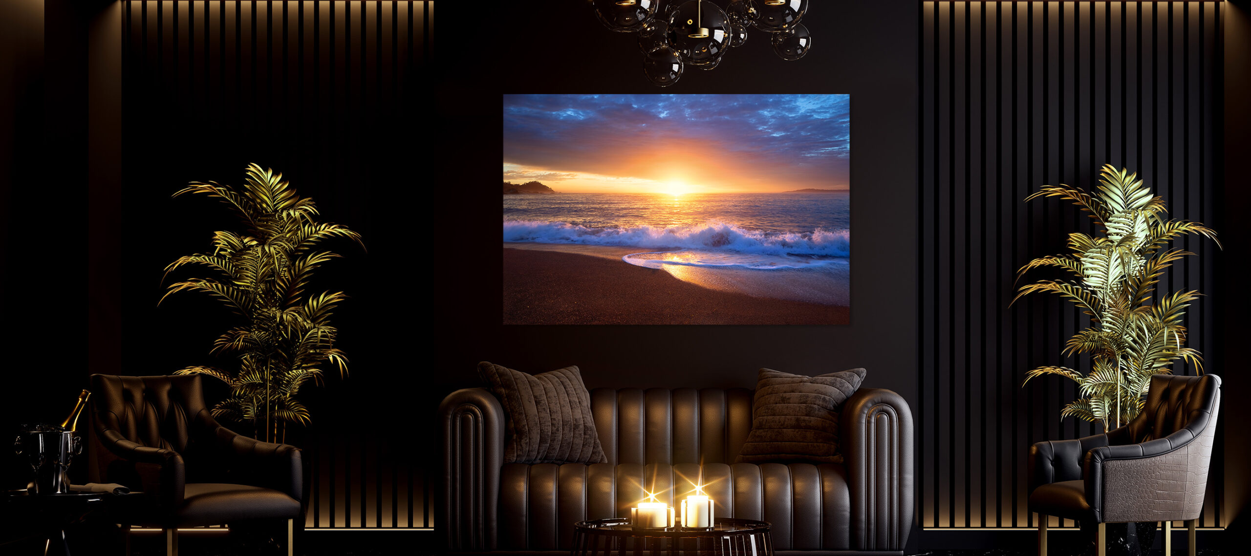 Luxury,Classical,Style,Elegancer,Black,Living,Room,Interior,3d,Render