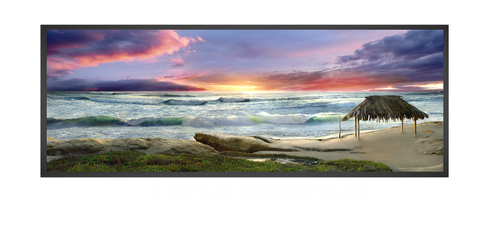 10AWAITANCE 2 Inch Black Cube Outer w_No Liner T