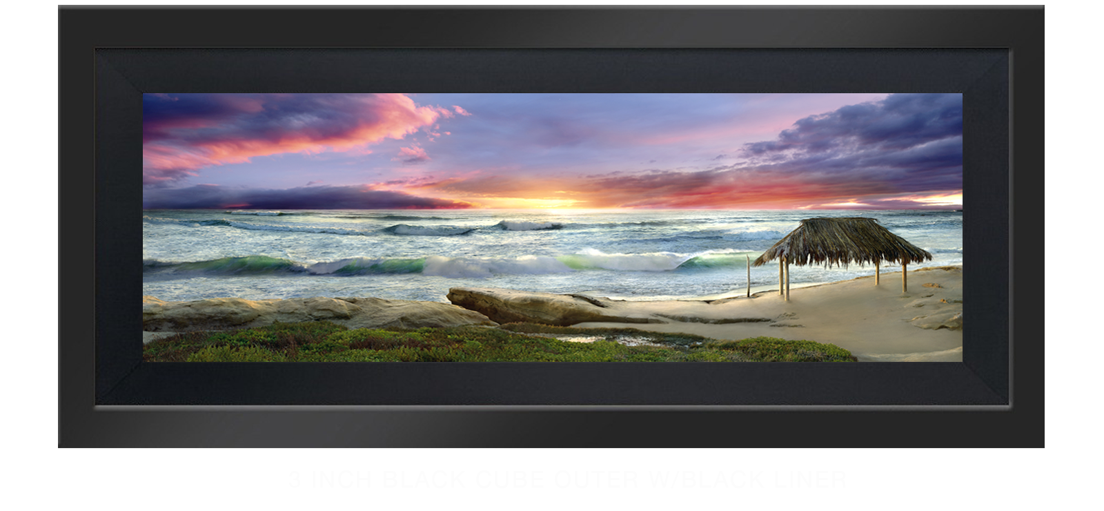 11AWAITANCE 3 Inch Black Cube Outer w_Blk Liner T