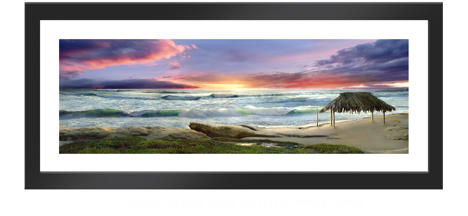 12AWAITANCE 3 Inch Black Cube Outer w_Wht Liner T