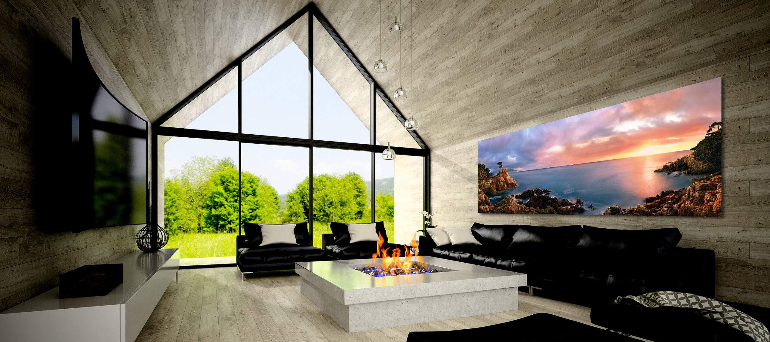 Interior,Of,Modern,Design,Living,Room,3d,Rendering